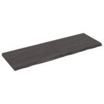 Table Top Dark Brown 120x40x4cm Treated Solid Wood Oak DIY Desk Panel Board
