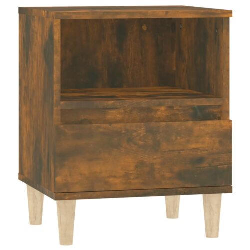 Bedside Cabinet Smoked Oak 40x35x50cm