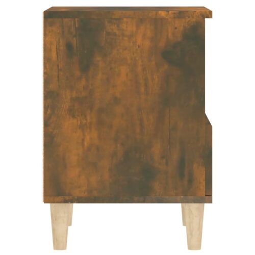 Bedside Cabinet Smoked Oak 40x35x50cm - Image 8