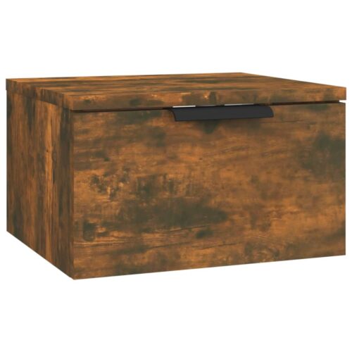 Wall-mounted Bedside Cabinets 2pcs Smoked Oak 34x30x20cm - Image 3