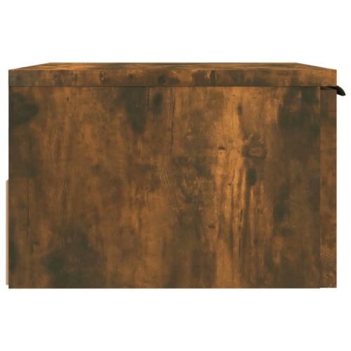 Wall-mounted Bedside Cabinets 2pcs Smoked Oak 34x30x20cm - Image 5