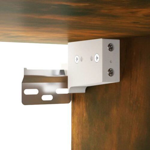 Wall-mounted Bedside Cabinets 2pcs Smoked Oak 34x30x20cm - Image 7