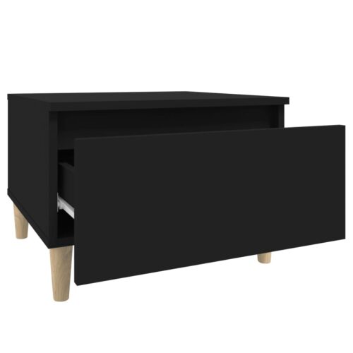 Side Table Black 50x46x35cm Engineered Wood - Image 7