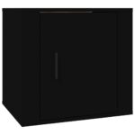 Bedside Cabinet Black 50x39x47cm