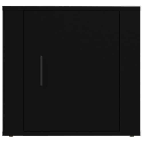Bedside Cabinet Black 50x39x47cm - Image 5