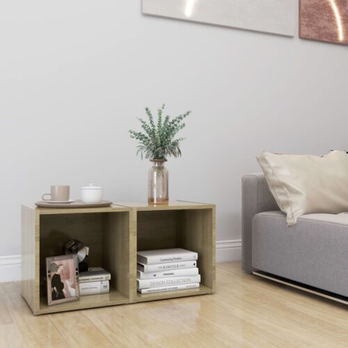 TV Cabinets 2pcs Sonoma Oak 37x35x37cm Engineered Wood - Image 6