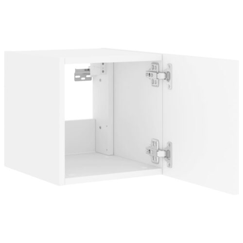 TV Wall Cabinets with LED Lights 2pcs White 30.5x35x30cm - Image 9