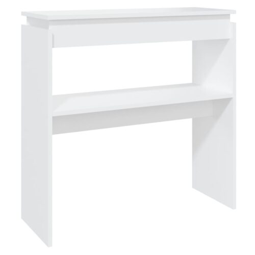 Console Table White Wood Wooden Modern Hallway Entry Display Shelf Desk - Image 2