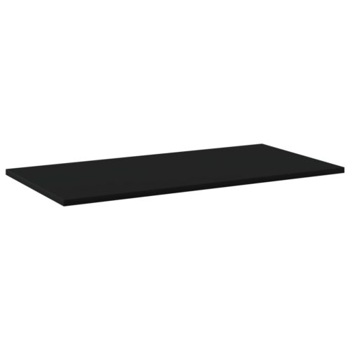 Bookshelf Boards 4pcs Black 80x40x1.5cm Engineered Wood - Image 2