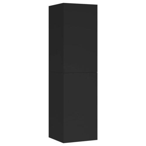 TV Cabinet Black 30.5x30x110cm Engineered Wood - Image 2