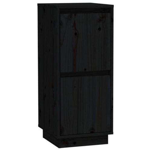 Sideboards 2pcs Black 31.5x34x75cm Solid Wood Pine - Image 4