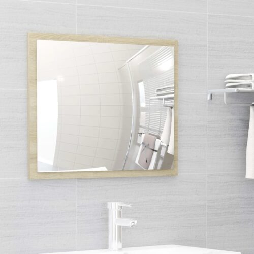 2-Piece Bathroom Furniture Set White Sonoma Oak Engineered Wood - Image 6