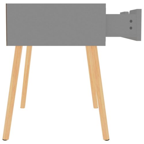 Bedside Cabinets 2pcs Grey 40x40x56cm Engineered Wood - Image 7