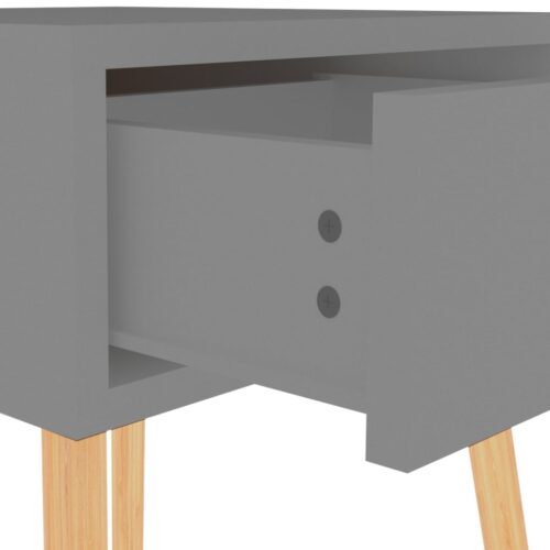 Bedside Cabinets 2pcs Grey 40x40x56cm Engineered Wood - Image 8