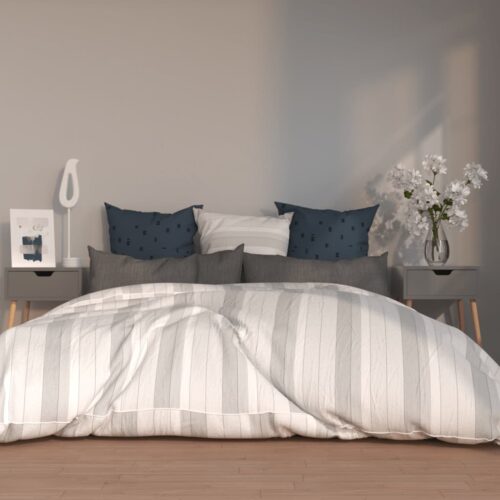 Bedside Cabinets 2pcs Grey 40x40x56cm Engineered Wood - Image 12