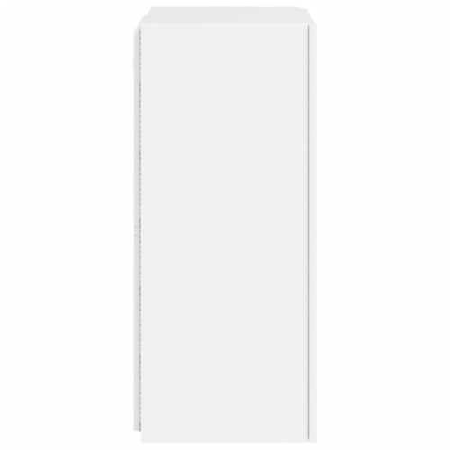 TV Wall Cabinet with LED Lights White 40.5x35x80cm - Image 10