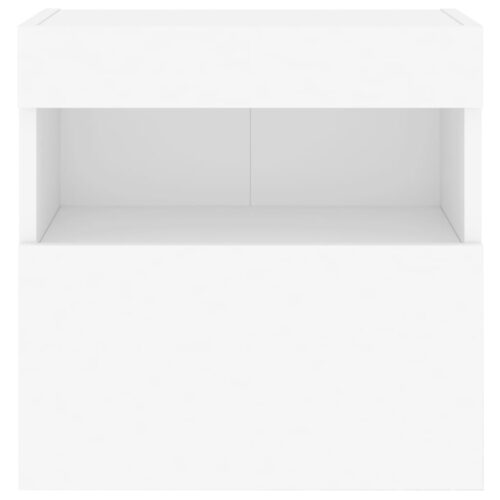 TV Wall Cabinets with LED Lights 2pcs White 40x30x40cm - Image 10