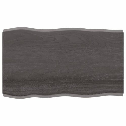 Table Top Dark Brown 100x60x(2-6)cm Treated Solid Wood DIY Desk Panel Board - Image 8