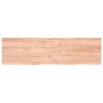 Table Top Light Brown 180x50x4cm Treated Solid Wood Oak DIY Desk Panel Board