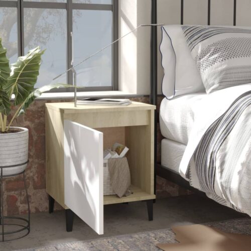 2x Wooden Bedside Tables Drawers Storage Side Lamp Cabinets Bedroom Nightstand - Image 3