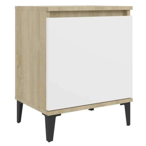 2x Wooden Bedside Tables Drawers Storage Side Lamp Cabinets Bedroom Nightstand - Image 5