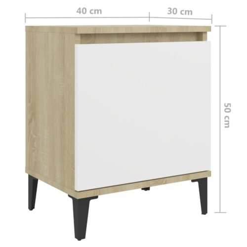 2x Wooden Bedside Tables Drawers Storage Side Lamp Cabinets Bedroom Nightstand - Image 9