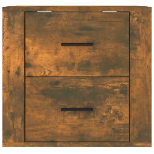Wall-mounted Bedside Cabinet Smoked Oak 50x36x47cm - Image 6