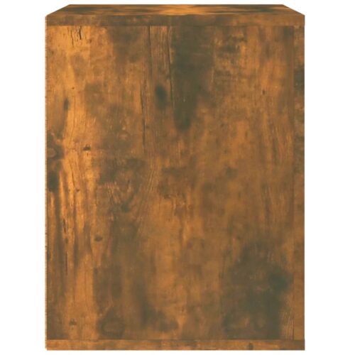 Wall-mounted Bedside Cabinet Smoked Oak 50x36x47cm - Image 7