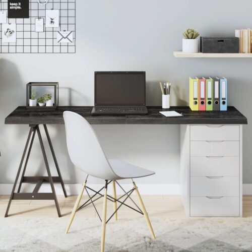 Table Top Dark Brown 160x60x4cm Treated Solid Wood Oak DIY Desk Panel Board - Image 10