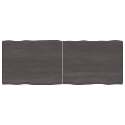 Table Top Dark Brown 160x60x(2-4)cm Treated Solid Wood DIY Desk Panel Board - Image 9