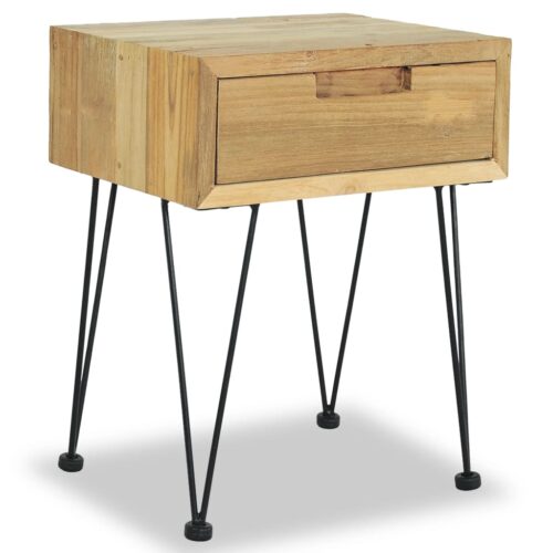 Bedside Cabinets 2pcs 40x30x50cm Solid Teak - Image 2