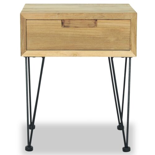 Bedside Cabinets 2pcs 40x30x50cm Solid Teak - Image 3