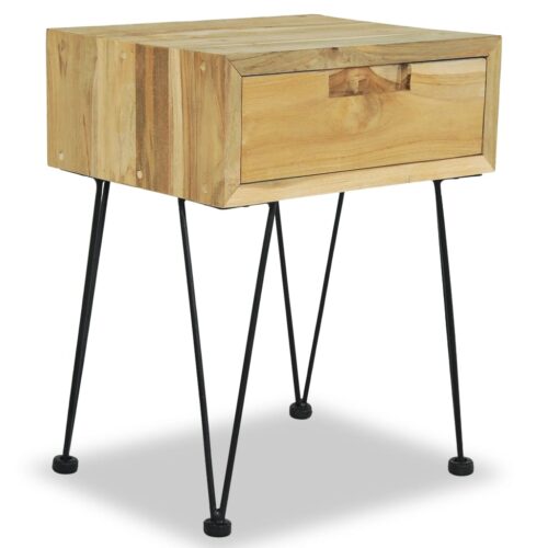 Bedside Cabinets 2pcs 40x30x50cm Solid Teak - Image 7