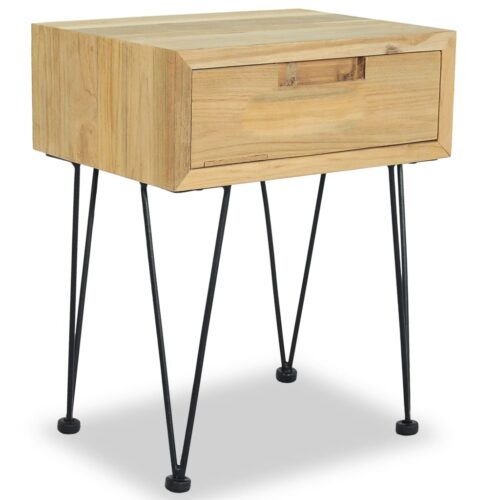 Bedside Cabinets 2pcs 40x30x50cm Solid Teak - Image 9