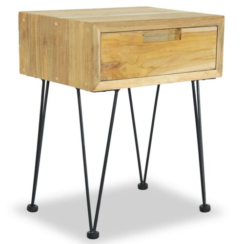 Bedside Cabinets 2pcs 40x30x50cm Solid Teak - Image 10