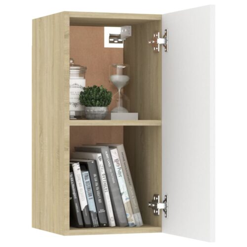 TV Cabinets 2pcs White Sonoma Oak 30.5x30x60cm Engineered Wood - Image 9