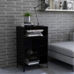 Sideboard High Gloss Black 57x35x90cm Engineered Wood