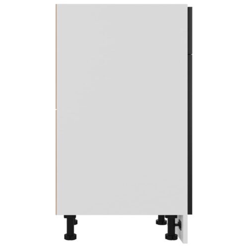 Drawer Bottom Cabinet Black 40x46x81.5cm Engineered Wood - Image 8
