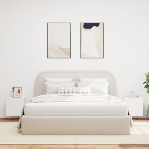 TV Wall Cabinets with LED Lights 2pcs White 40.5x35x40cm - Image 4
