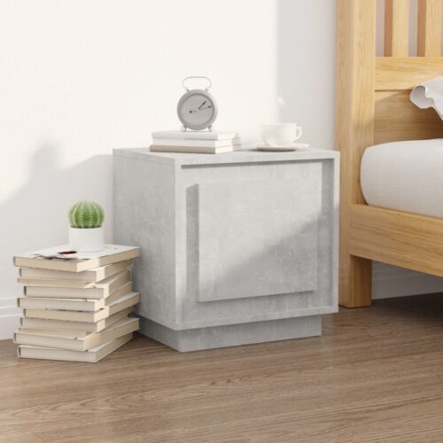 Bedside Cabinets 2pcs Concrete Grey 44x35x45cm Engineered Wood