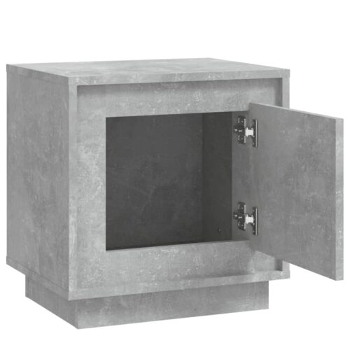 Bedside Cabinets 2pcs Concrete Grey 44x35x45cm Engineered Wood - Image 6