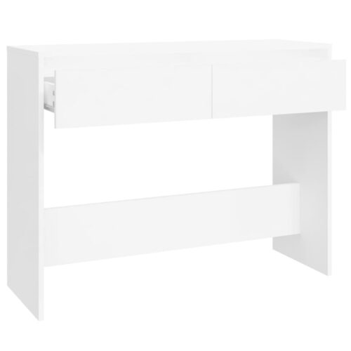 Console Table White 100x35x76.5cm Engineered Wood - Image 6