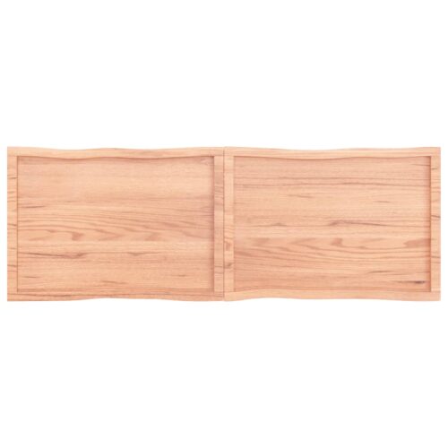Table Top Light Brown 180x60x(2-4)cm Treated Solid Wood DIY Desk Panel Board - Image 3