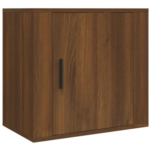Wall-mounted Bedside Cabinets 2pcs Brown Oak 50x30x47cm - Image 5