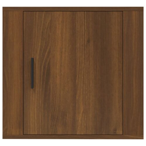 Wall-mounted Bedside Cabinets 2pcs Brown Oak 50x30x47cm - Image 6