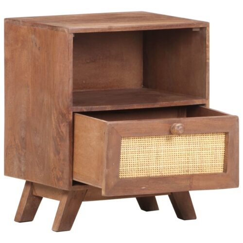 Bedside Cabinet 40x30x50cm Solid Mango Wood - Image 4
