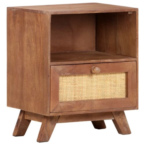 Bedside Cabinet 40x30x50cm Solid Mango Wood - Image 8