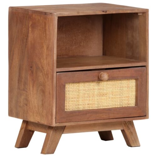 Bedside Cabinet 40x30x50cm Solid Mango Wood - Image 9