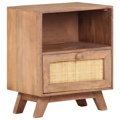 Bedside Cabinet 40x30x50cm Solid Mango Wood - Image 11