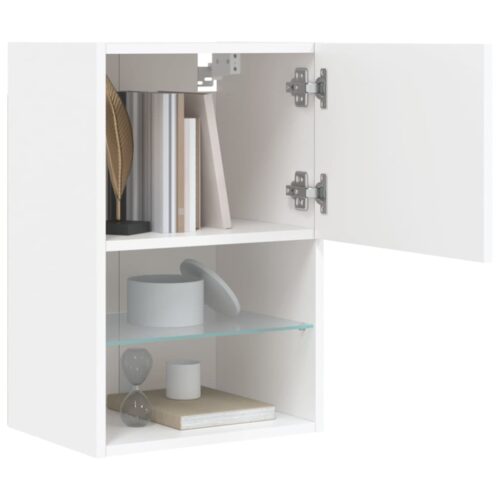 TV Cabinets with LED Lights 2pcs White 40.5x30x60cm - Image 6